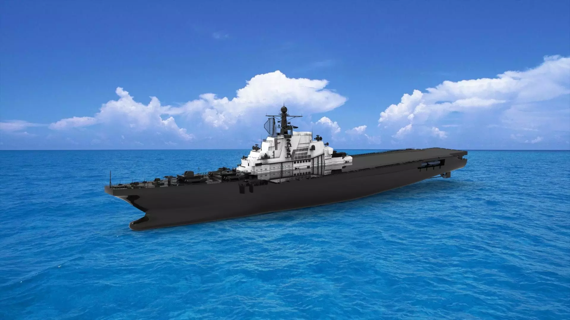 Aircraft carrier 3D print model