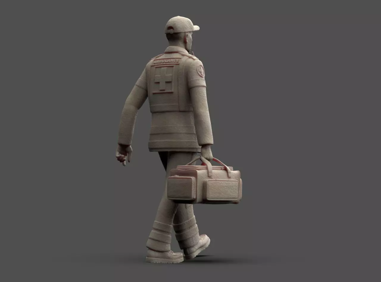Ambulance Doctor 3D print model_21