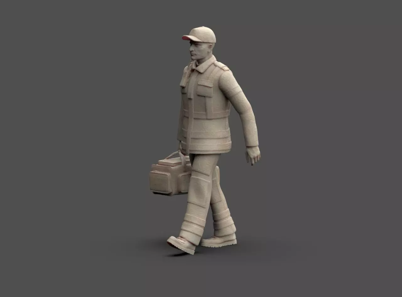 Ambulance Doctor 3D print model_23