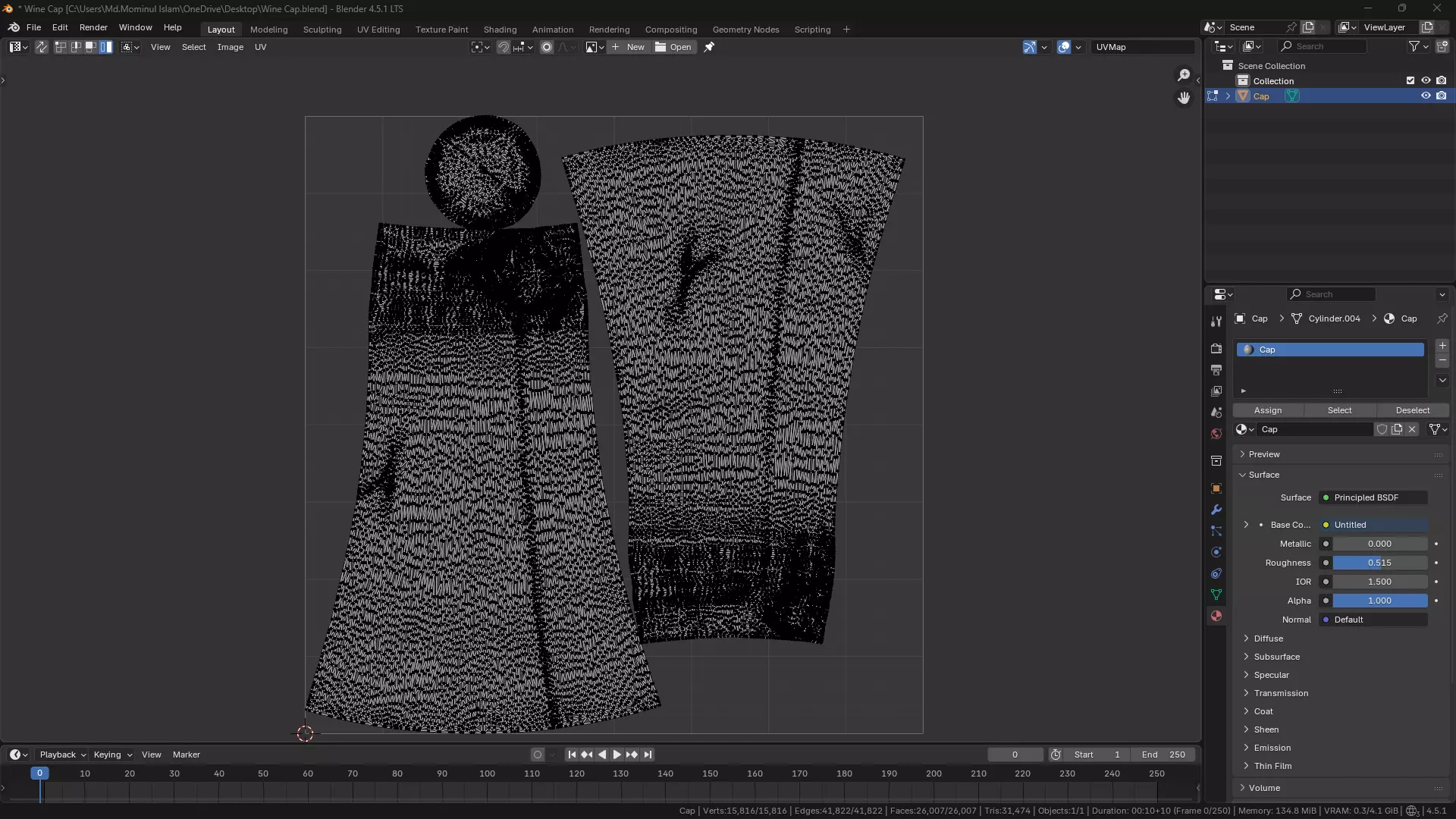 Wine Bottle Cap 3D model_47