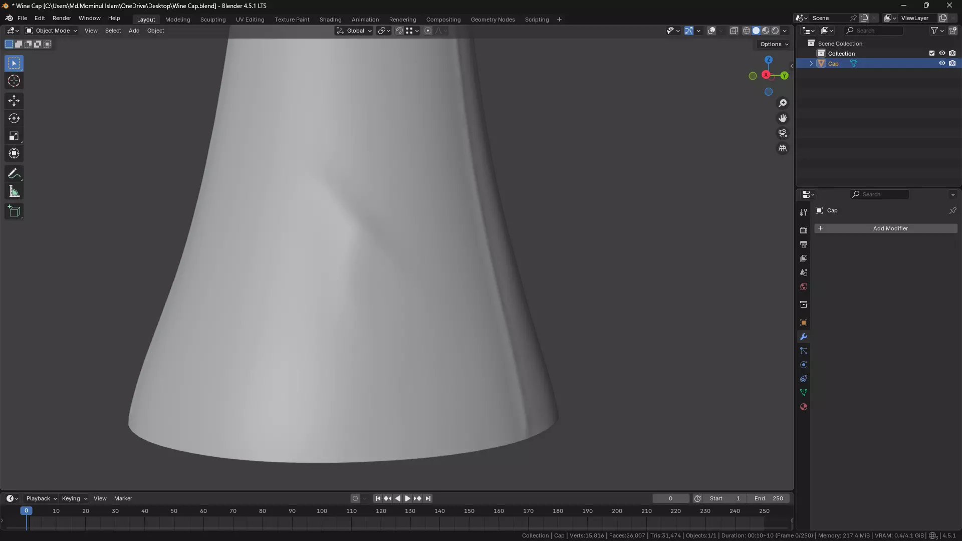 Wine Bottle Cap 3D model_18