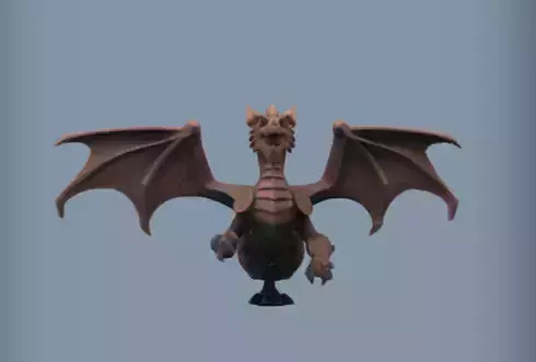 fantasy dragon statue 3d Model