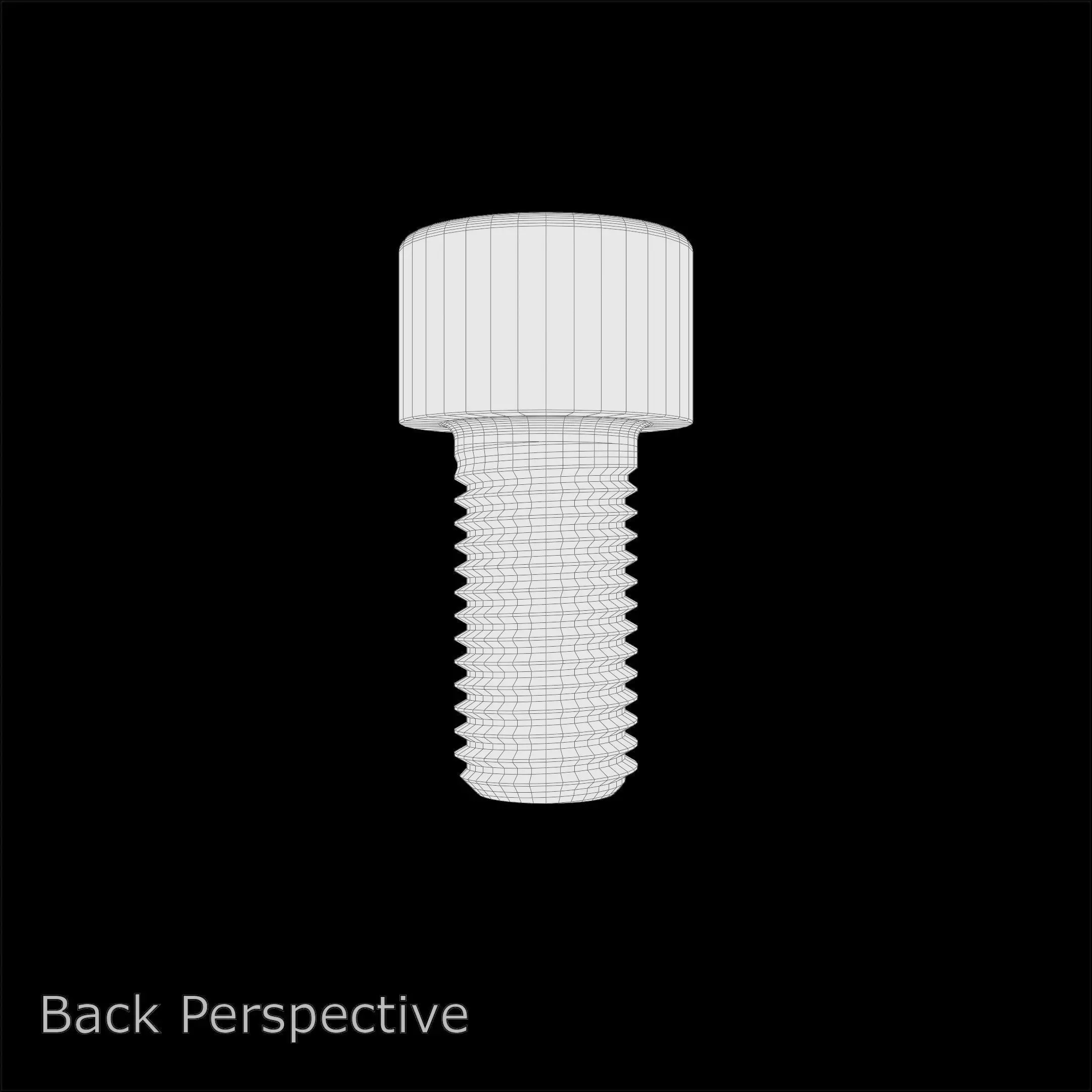 Steel Stained M10 Bolt Allen Cap with PBR 4K Textures 3D model_9