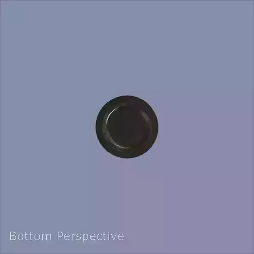 Steel Stained M10 Bolt Allen Cap with PBR 4K Textures 3D model 6