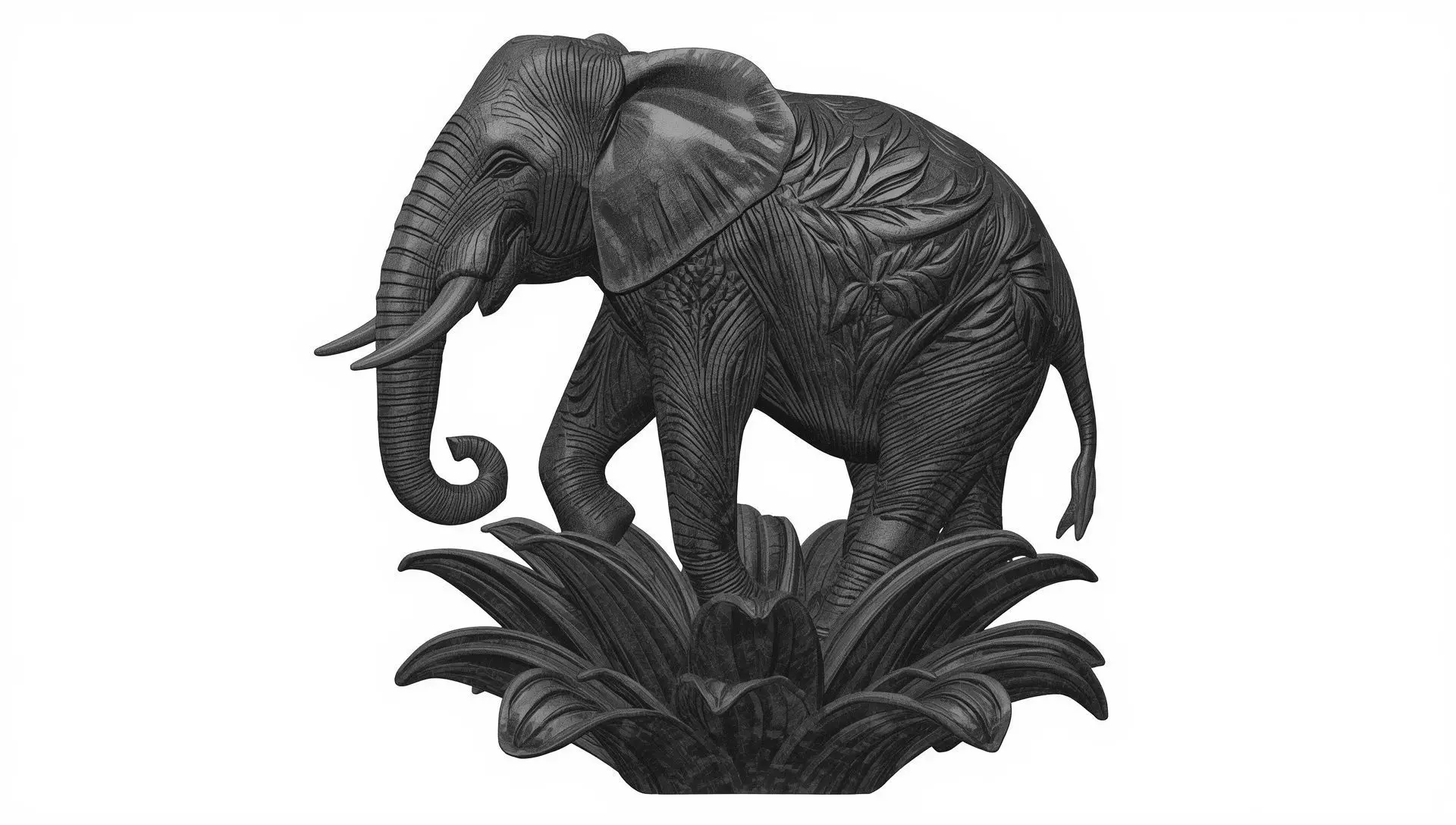 3d Model Of Decorative elephant sculpture 3D print model