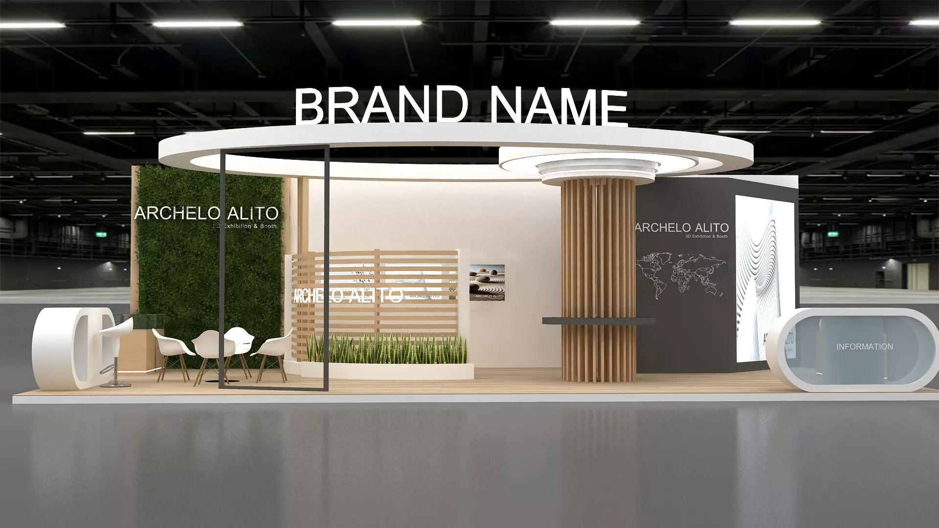 3d stand booth exhibition 3D model