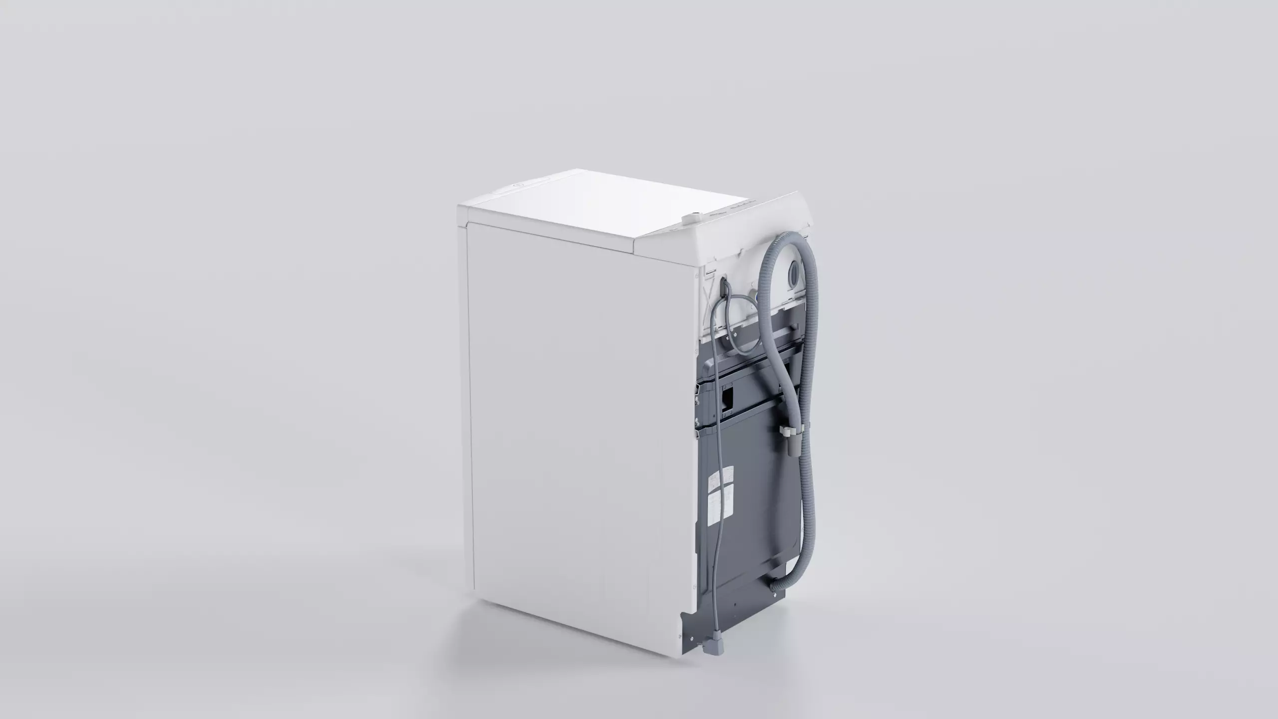 Indesit Washing Machine Low-poly 3D model_3