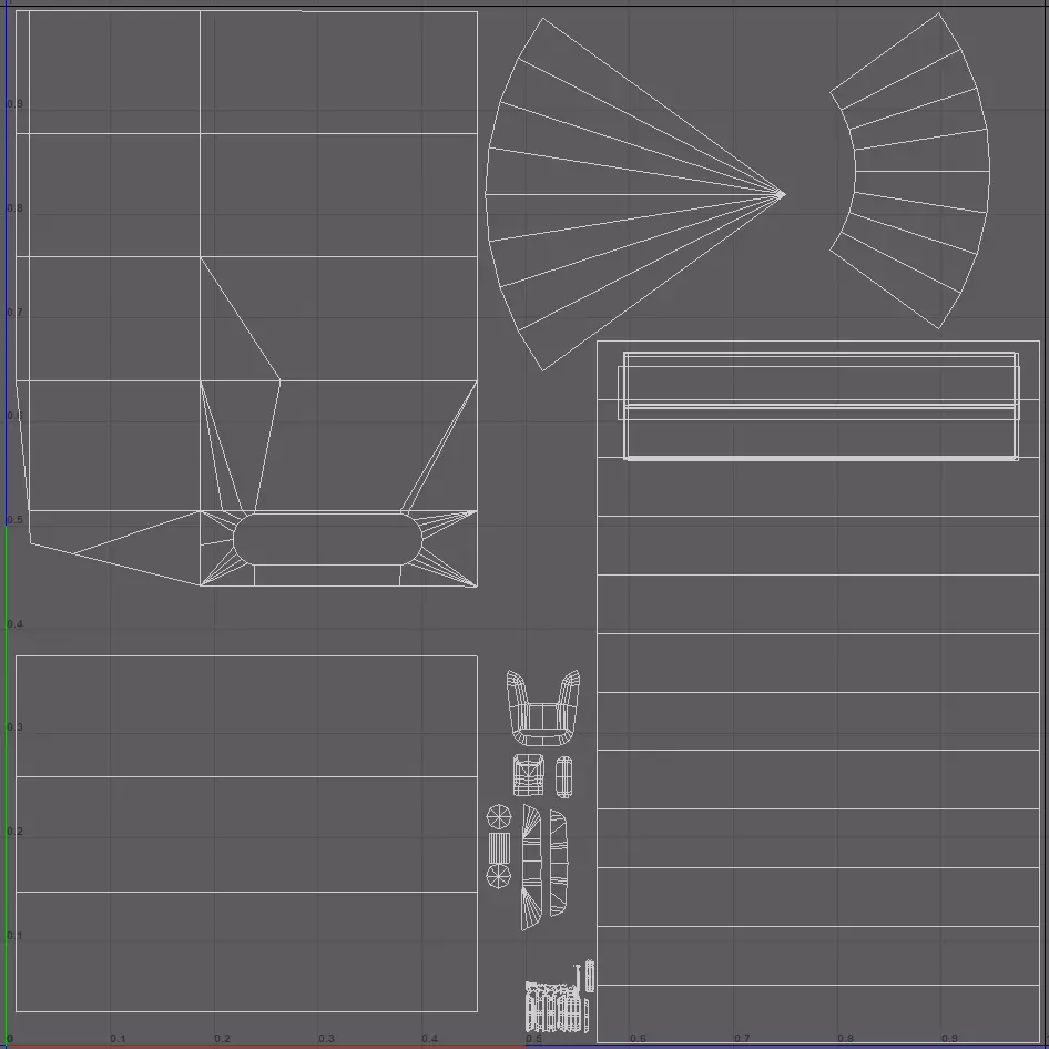 Indesit Washing Machine Low-poly 3D model_13