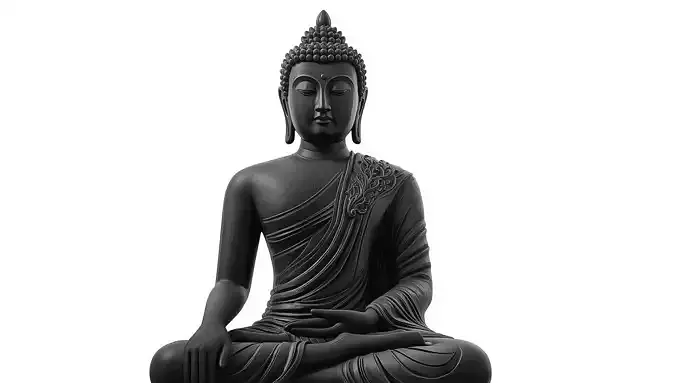 Sitting Buddha statue 3d Model