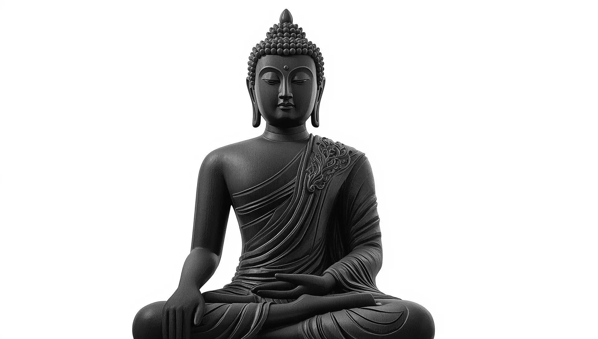Sitting Buddha statue 3d Model 3D print model
