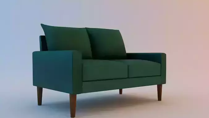 Sofa Green 3d Model