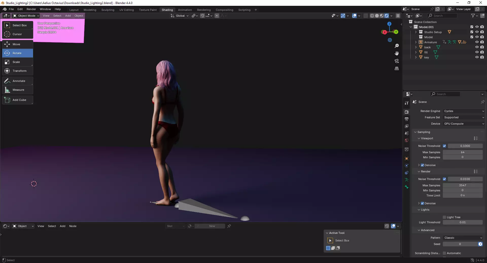 Chloe - Realistic 3D Female Low-poly 3D model_4