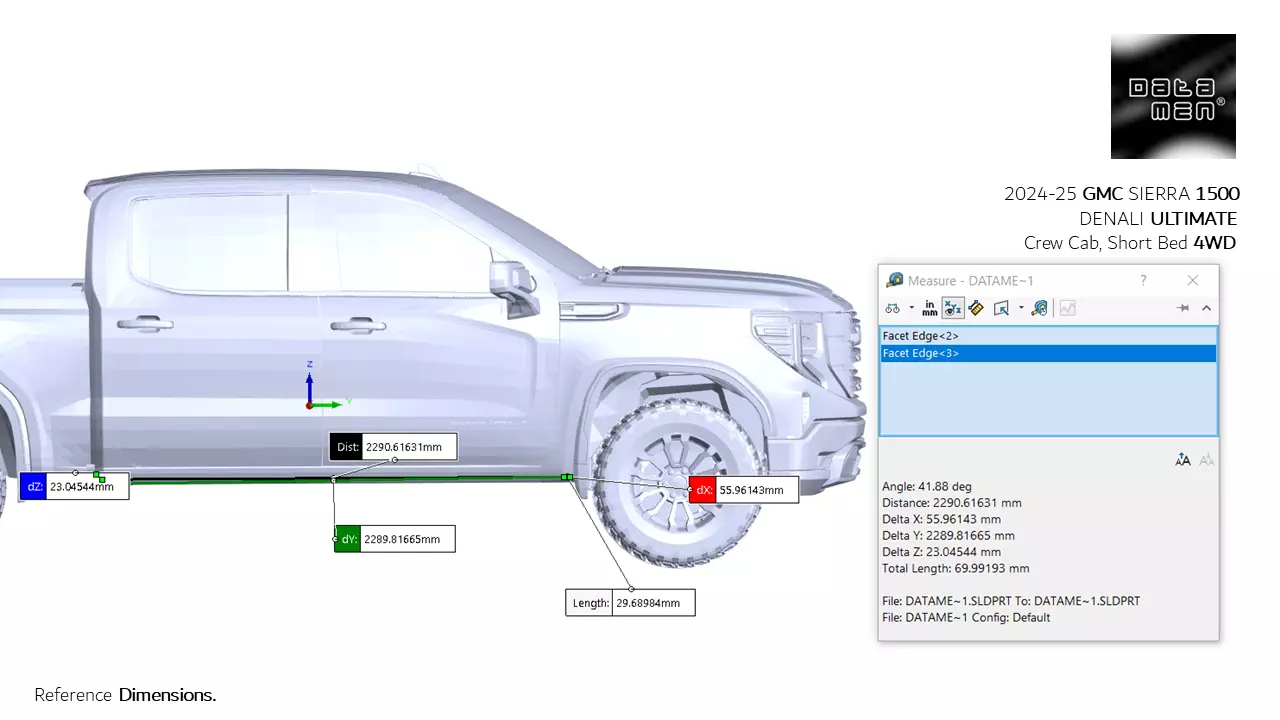 2024 2025 GMC Sierra 2500HD DENALI Ultimate 3D Scan Surface Data 3D model_25
