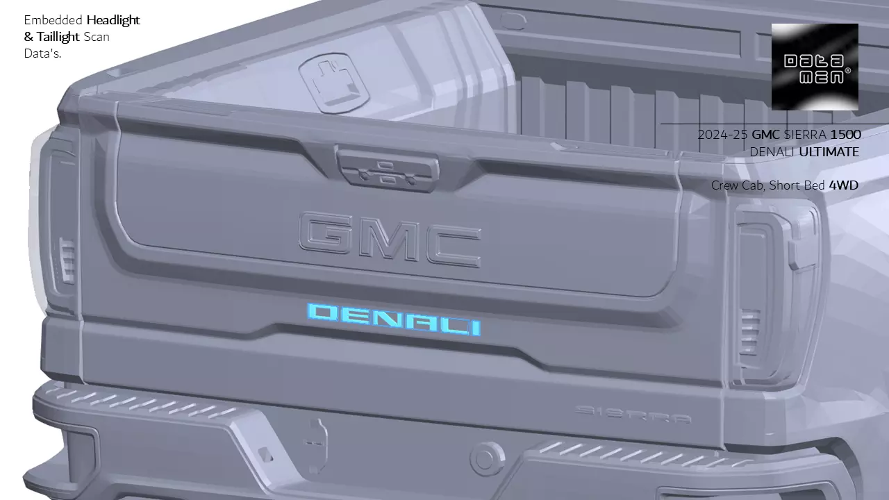 2024 2025 GMC Sierra 2500HD DENALI Ultimate 3D Scan Surface Data 3D model_12