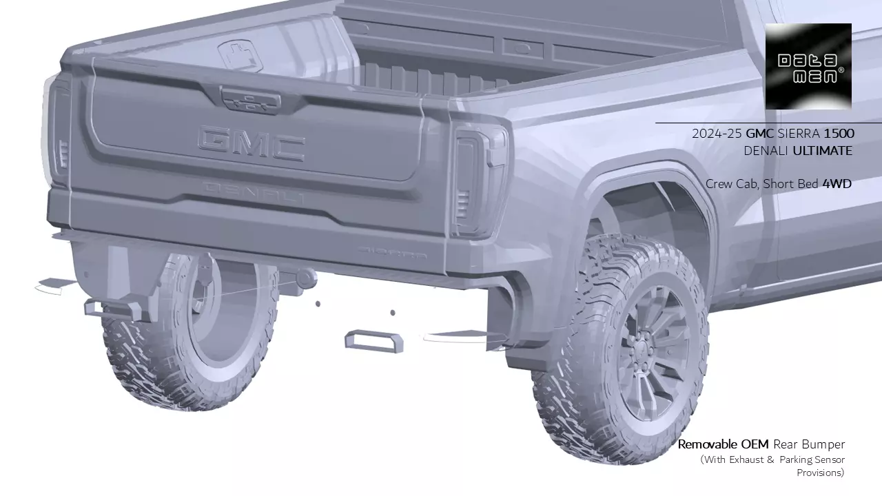 2024 2025 GMC Sierra 2500HD DENALI Ultimate 3D Scan Surface Data 3D model_30