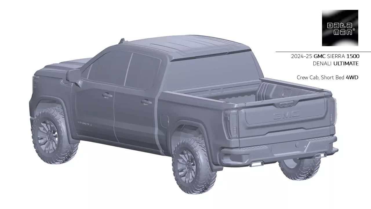 2024 2025 GMC Sierra 2500HD DENALI Ultimate 3D Scan Surface Data 3D model_21