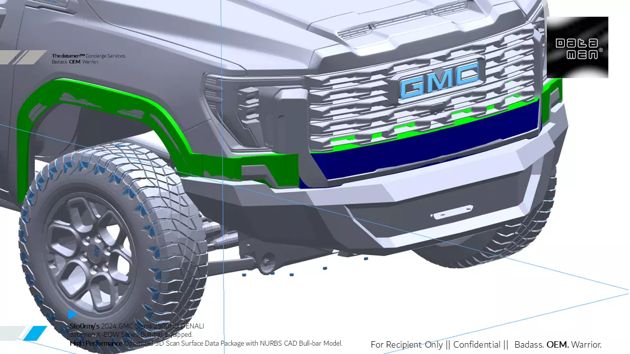 2024 2025 GMC Sierra 2500HD DENALI Ultimate 3D Scan Surface Data 3D model_37