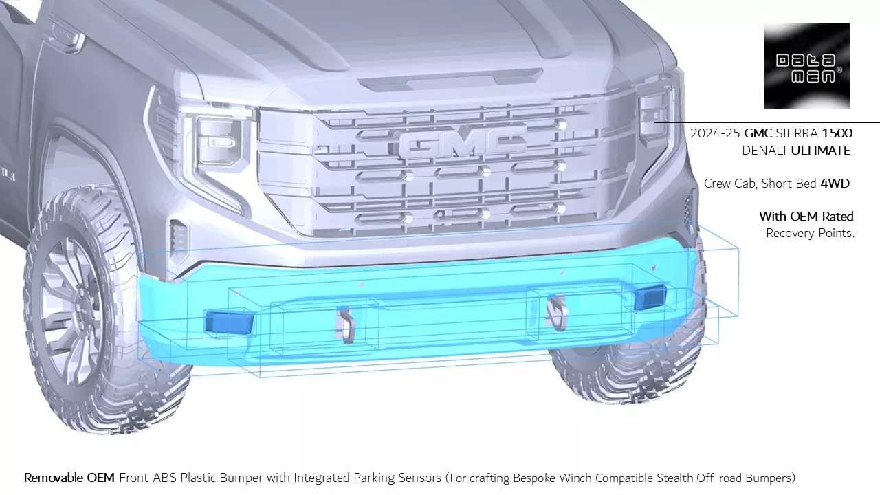2024 2025 GMC Sierra 2500HD DENALI Ultimate 3D Scan Surface Data 3D model_27