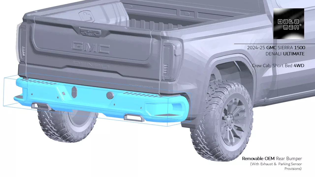 2024 2025 GMC Sierra 2500HD DENALI Ultimate 3D Scan Surface Data 3D model_29
