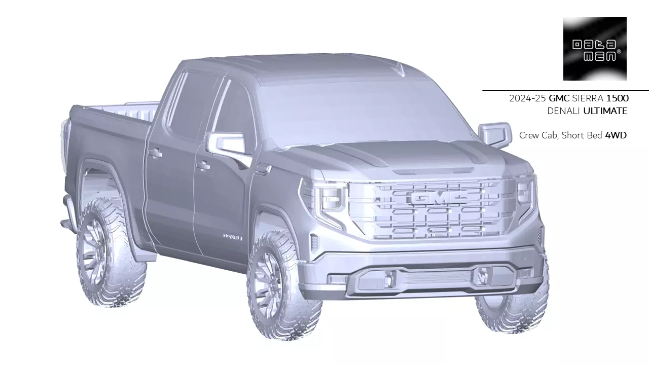 2024 2025 GMC Sierra 2500HD DENALI Ultimate 3D Scan Surface Data 3D model_20