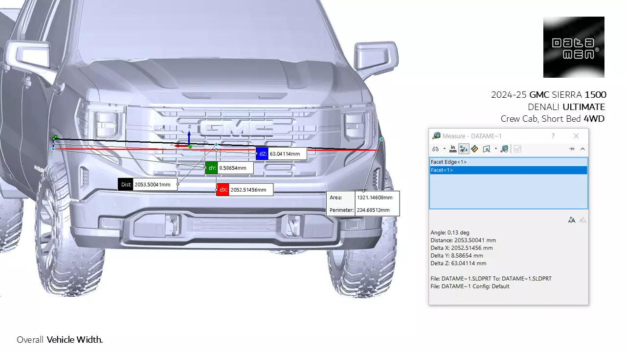 2024 2025 GMC Sierra 2500HD DENALI Ultimate 3D Scan Surface Data 3D model_24