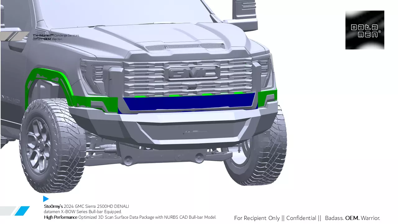 2024 2025 GMC Sierra 2500HD DENALI Ultimate 3D Scan Surface Data 3D model_38
