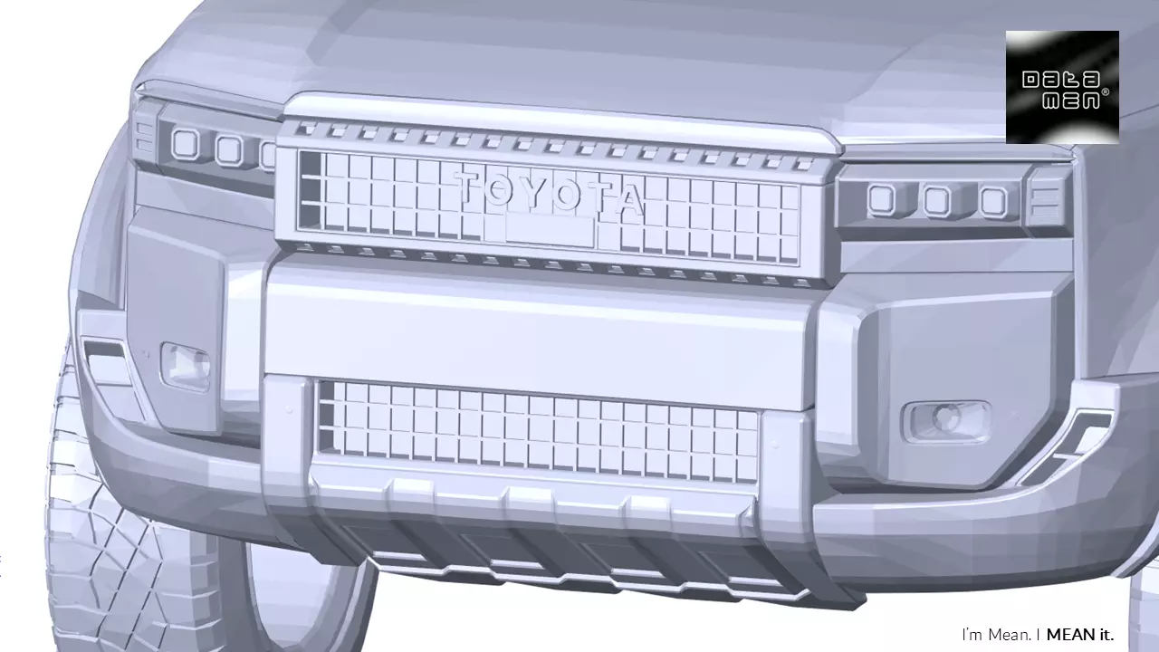 2024 2025 GMC Sierra 2500HD DENALI Ultimate 3D Scan Surface Data 3D model_4