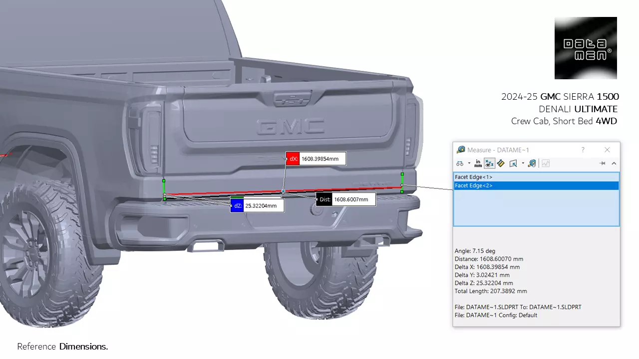 2024 2025 GMC Sierra 2500HD DENALI Ultimate 3D Scan Surface Data 3D model_26
