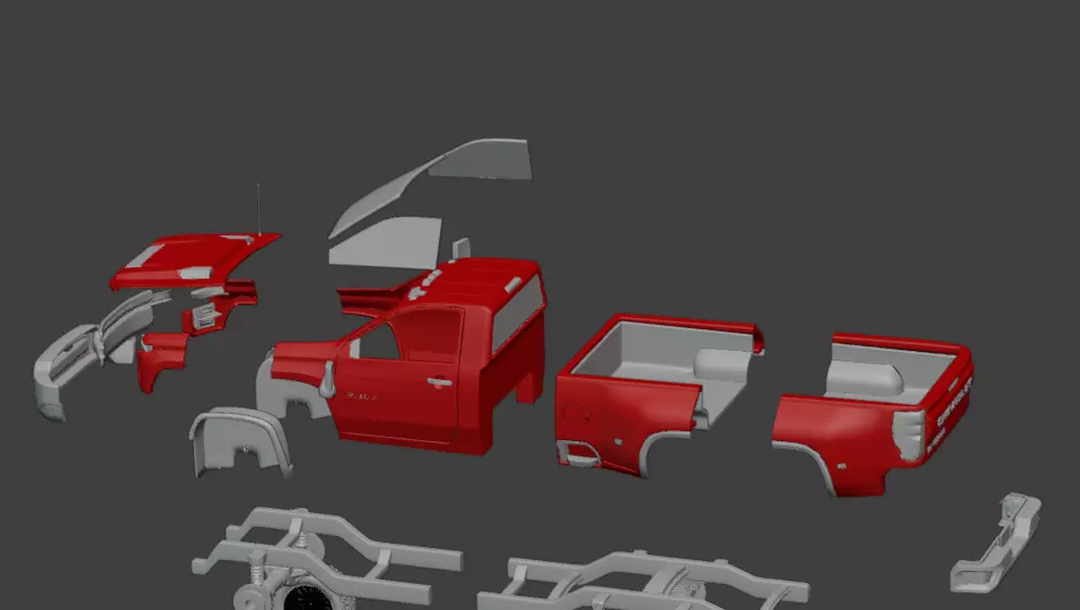 2020 Chevrolet Silverado 3500HD Single Cab  3D print model_6