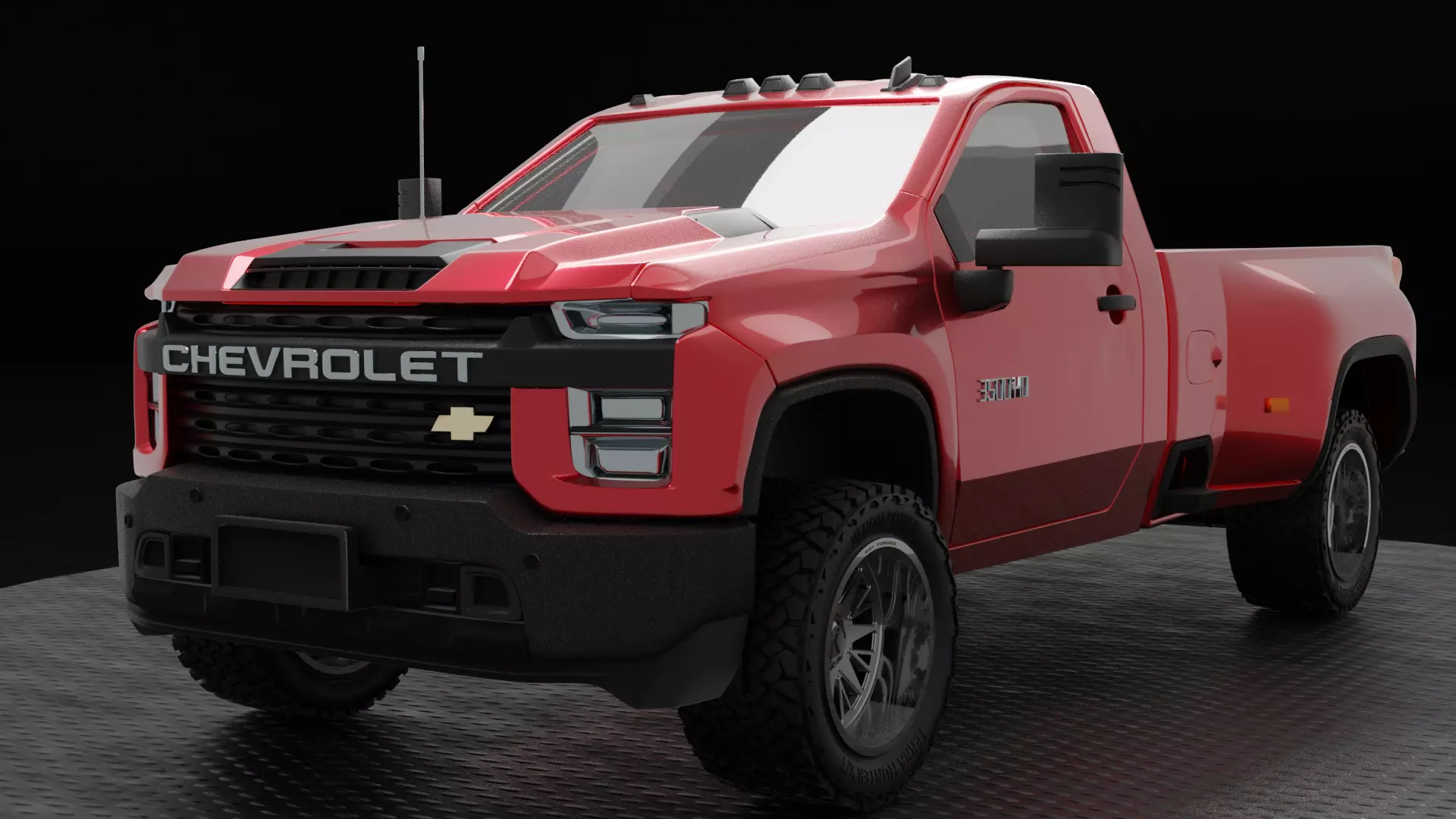 2020 Chevrolet Silverado 3500HD Single Cab  3D print model_0