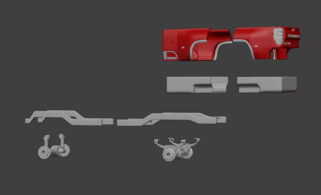 2020 Chevrolet Silverado 3500HD Single Cab  3D print model_5