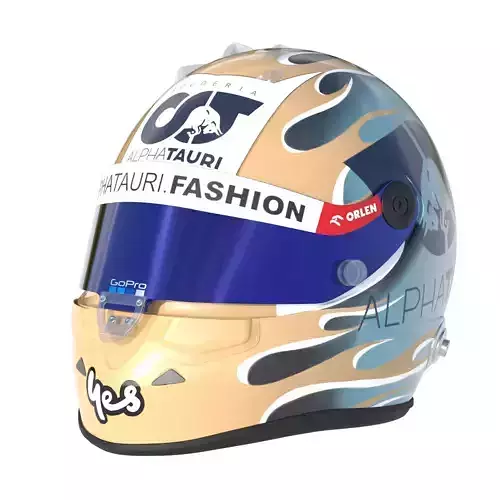 F1 Alpha Tauri Helmets 2023 3D model 3