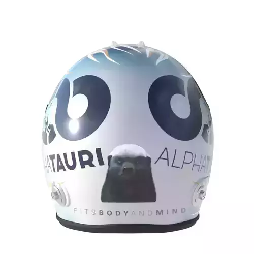 F1 Alpha Tauri Helmets 2023 3D model 6