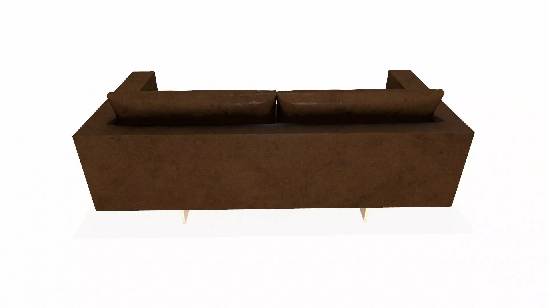 Leather Sofa Brown PBR Textured Low-poly 3D model_6