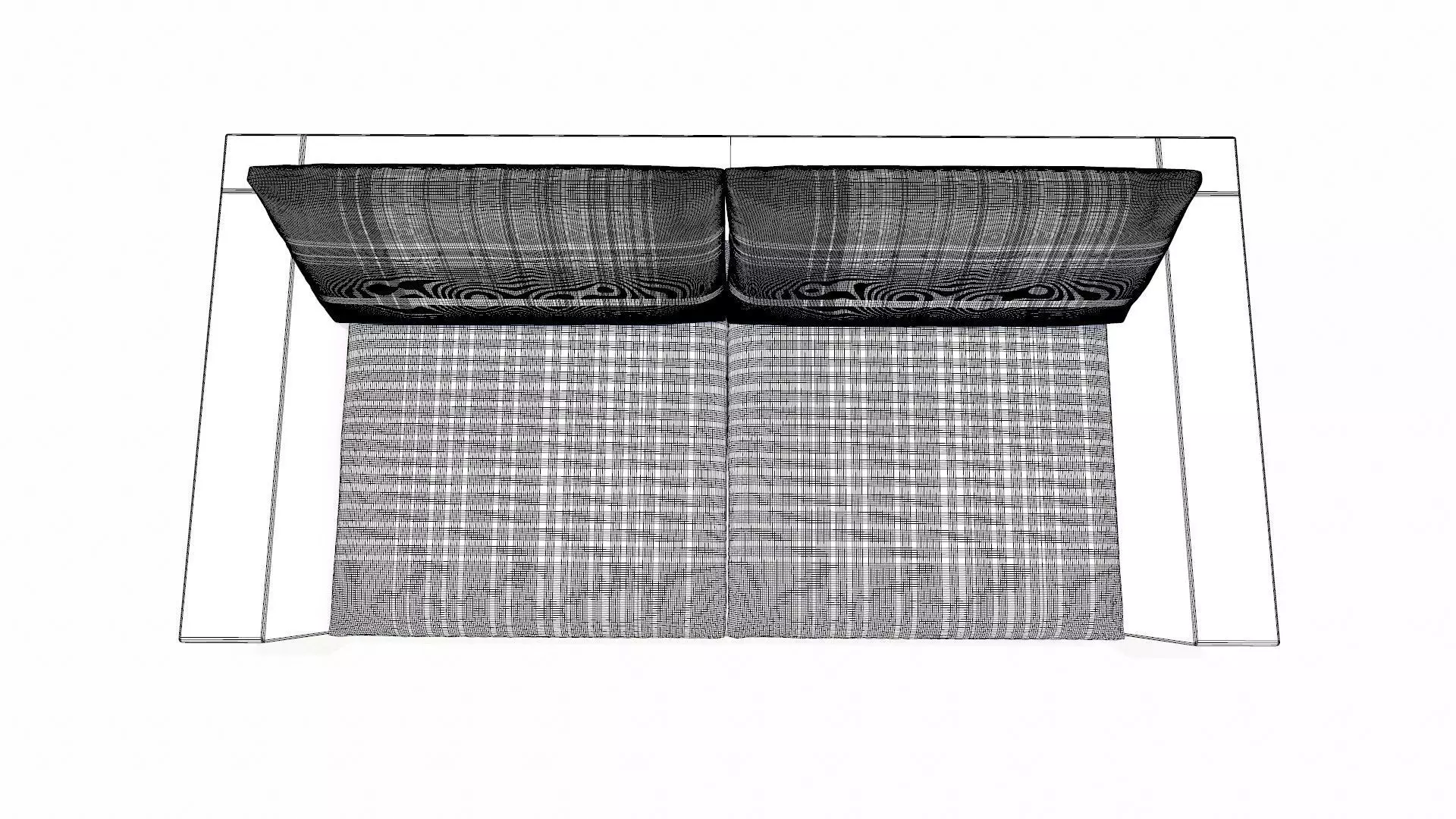 Leather Sofa Brown PBR Textured Low-poly 3D model_10