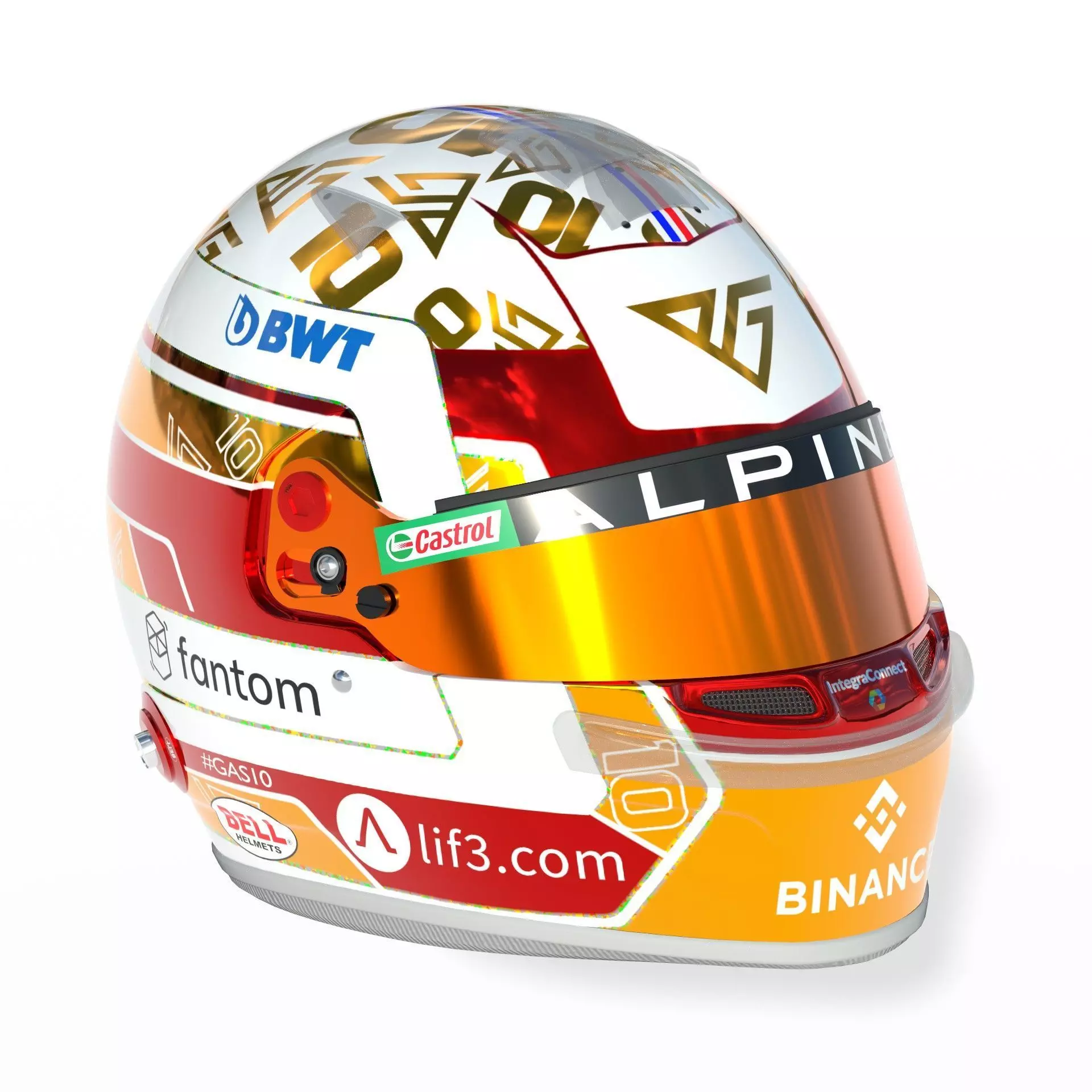 F1 Alpine Helmets 2023 3D model_8
