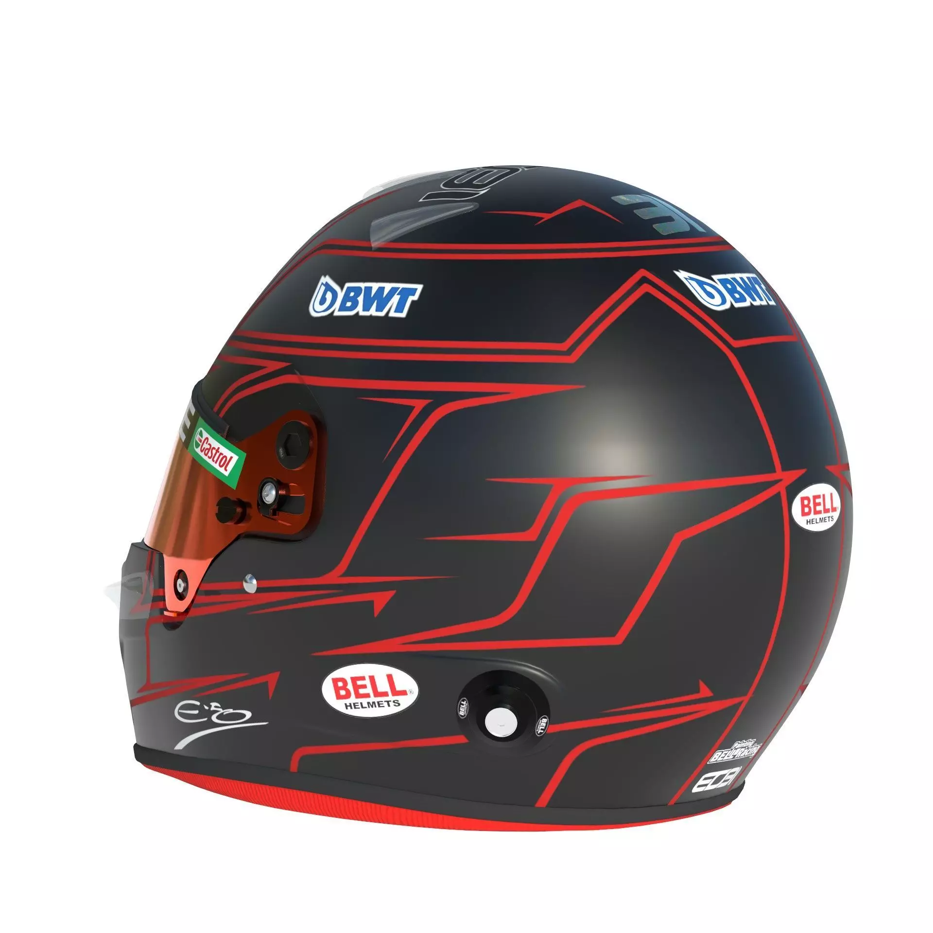 F1 Alpine Helmets 2023 3D model_21