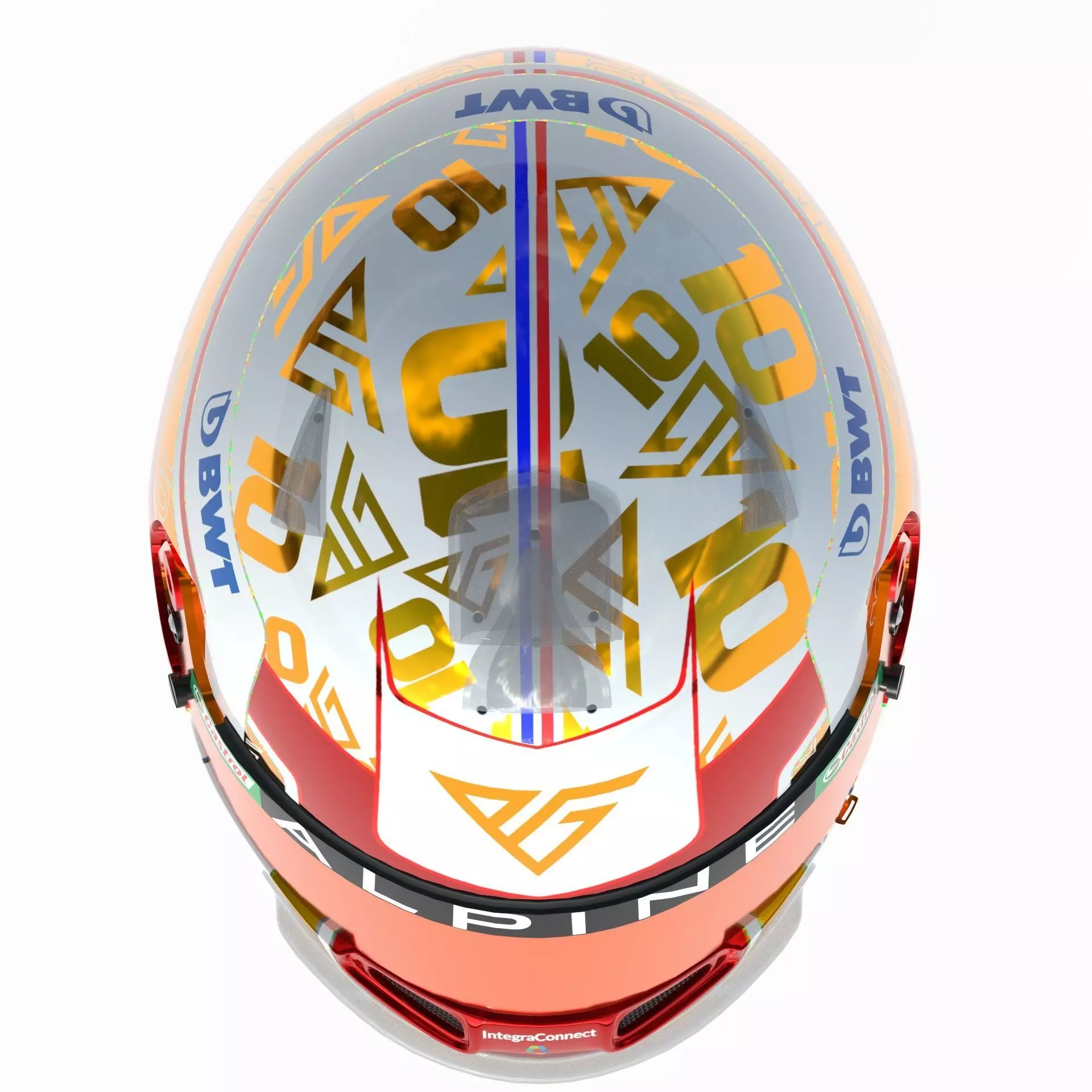 F1 Alpine Helmets 2023 3D model_10