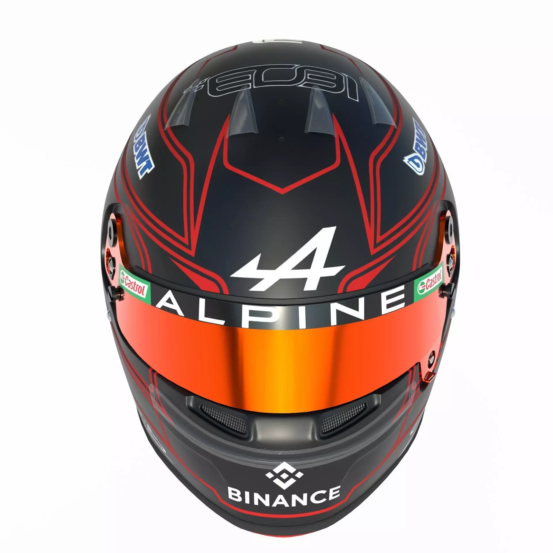 F1 Alpine Helmets 2023 3D model_27