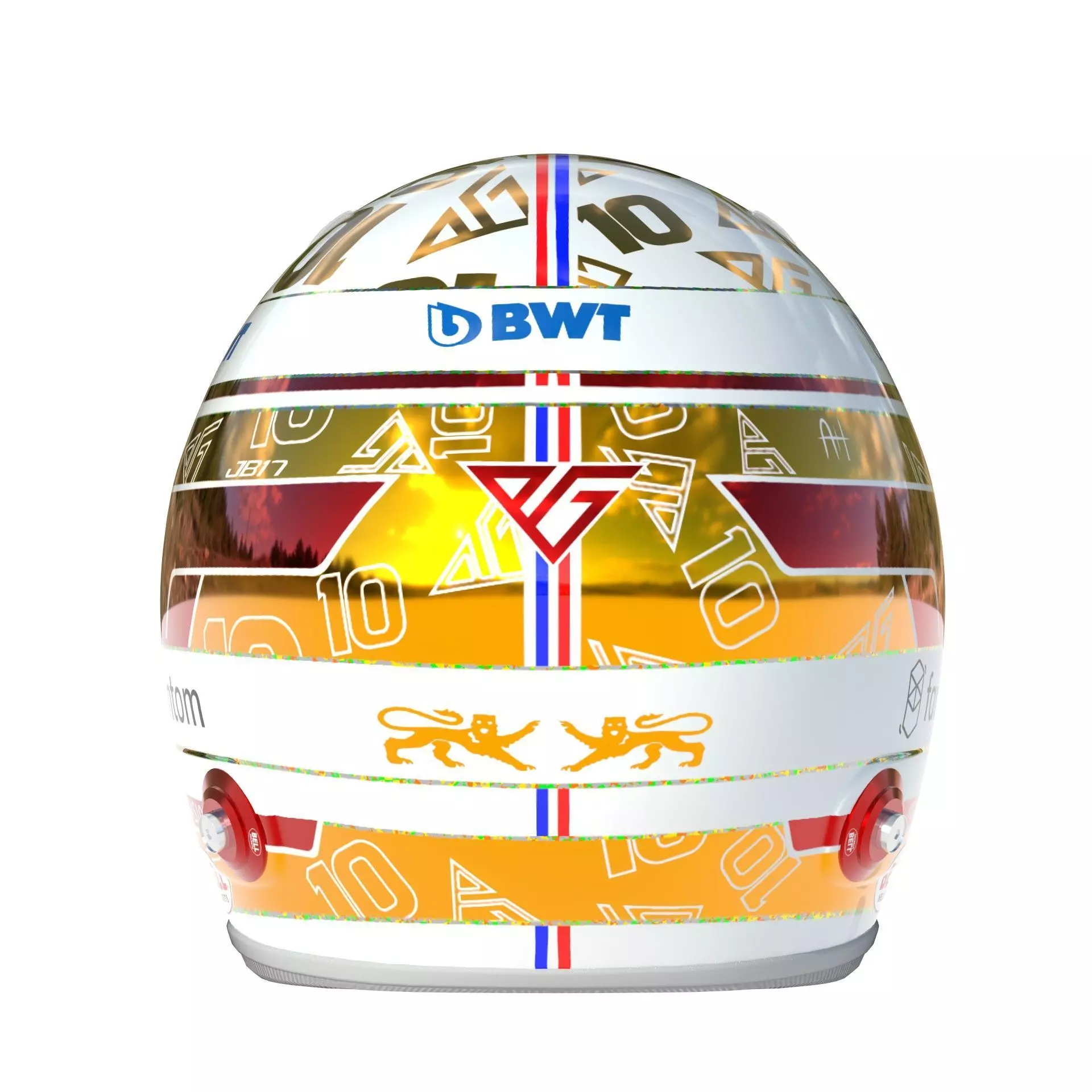 F1 Alpine Helmets 2023 3D model_5