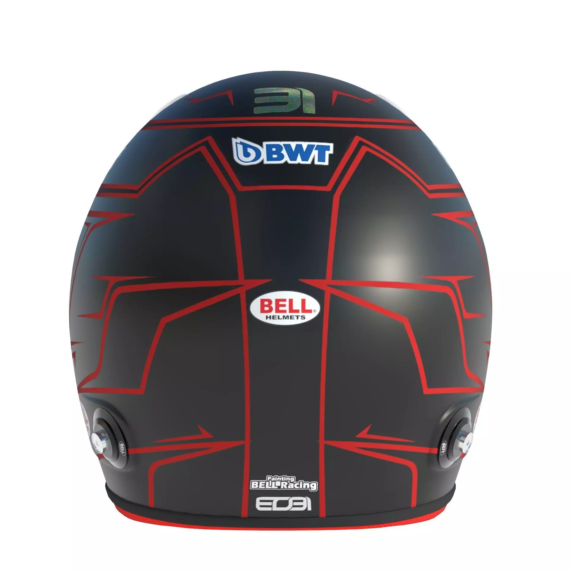 F1 Alpine Helmets 2023 3D model_22