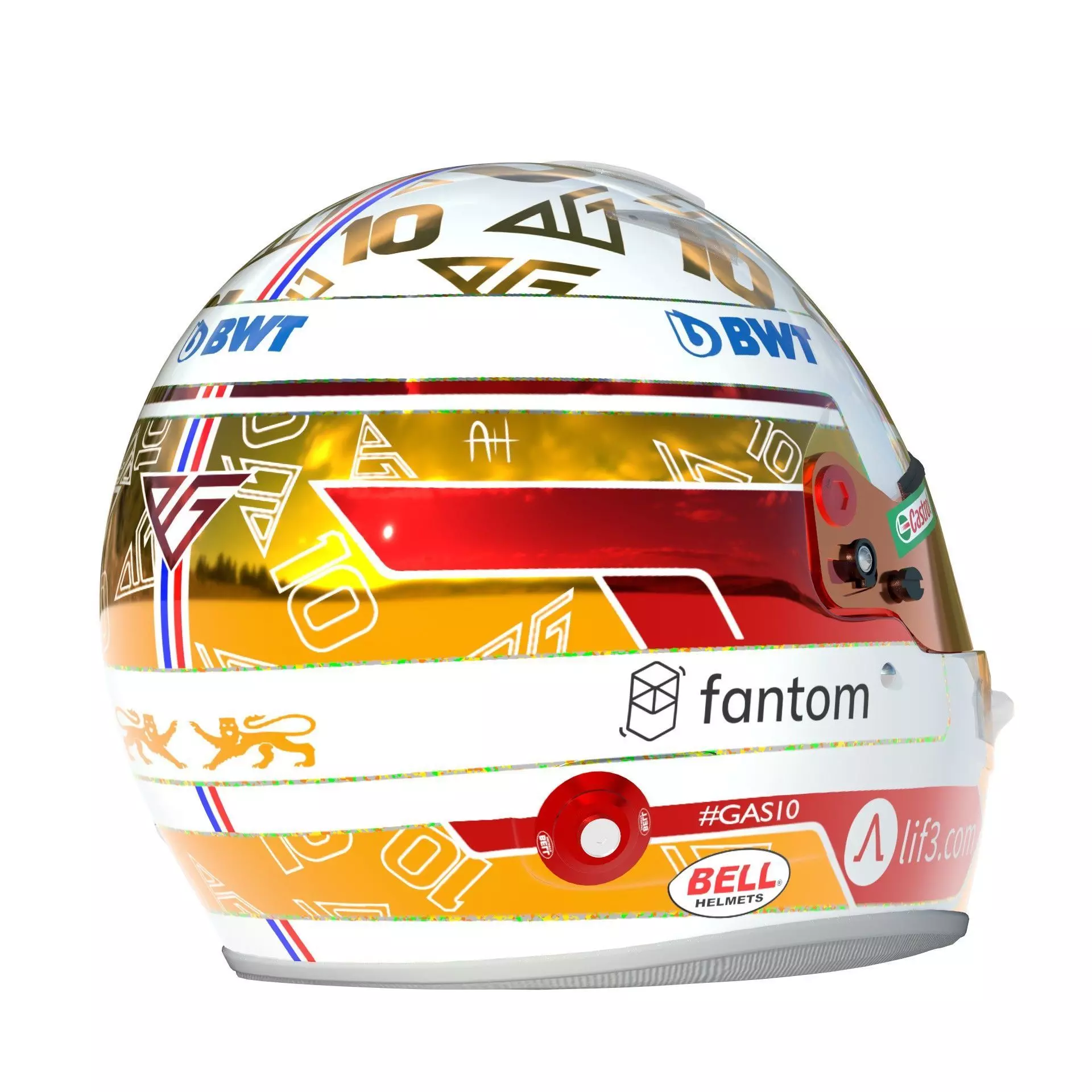 F1 Alpine Helmets 2023 3D model_6