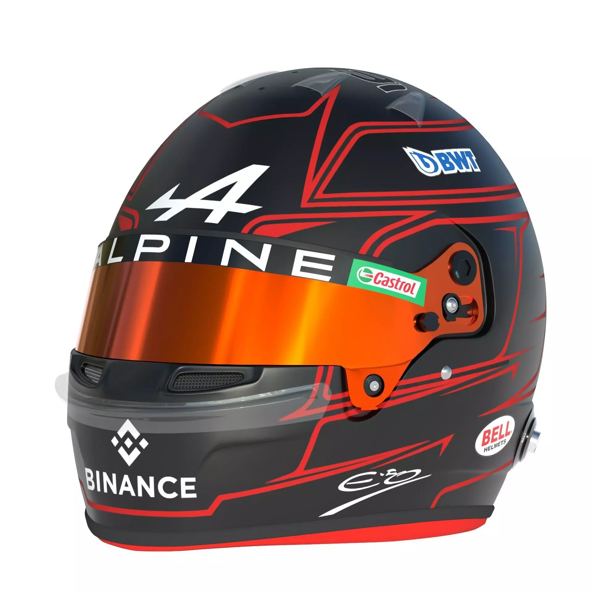 F1 Alpine Helmets 2023 3D model_19
