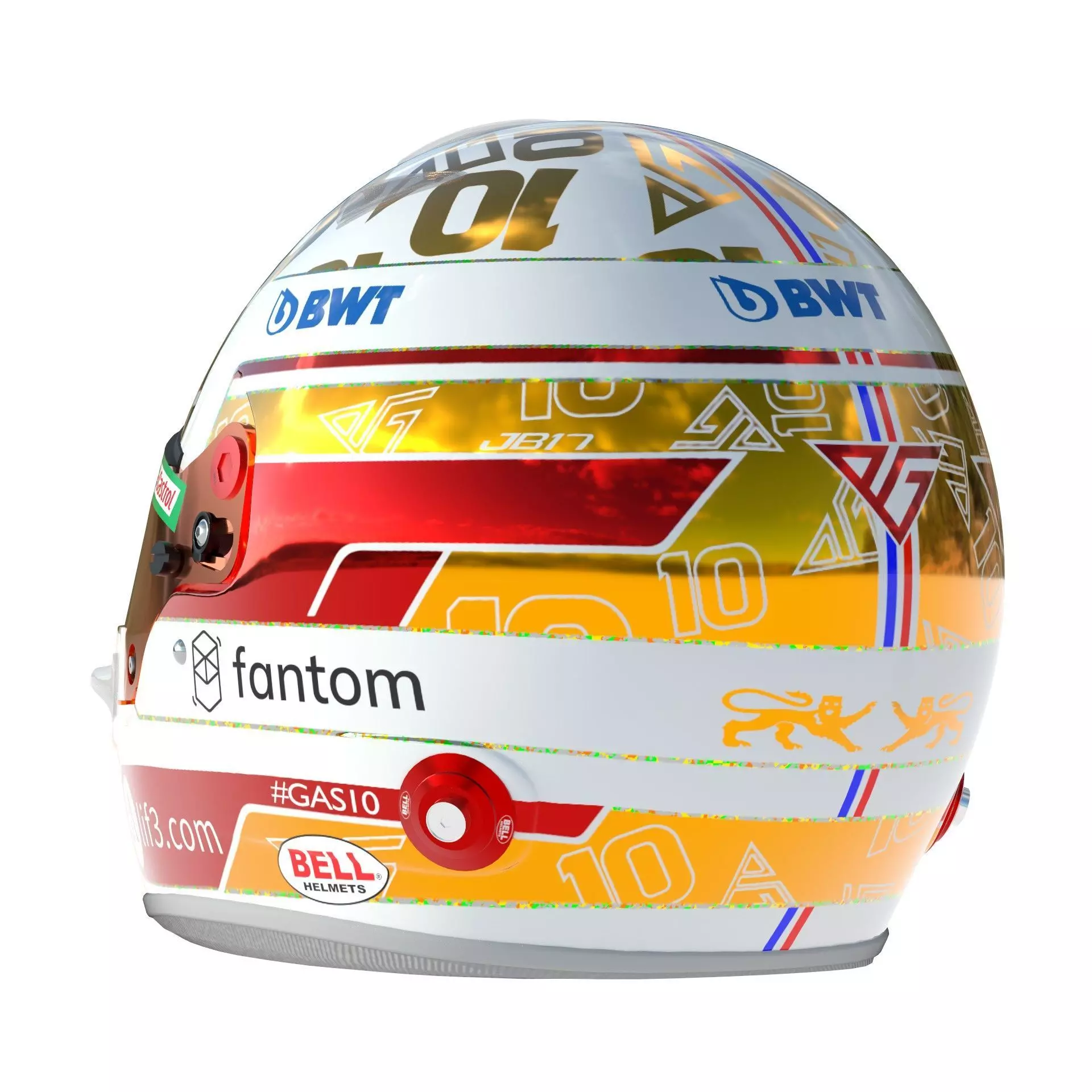 F1 Alpine Helmets 2023 3D model_4