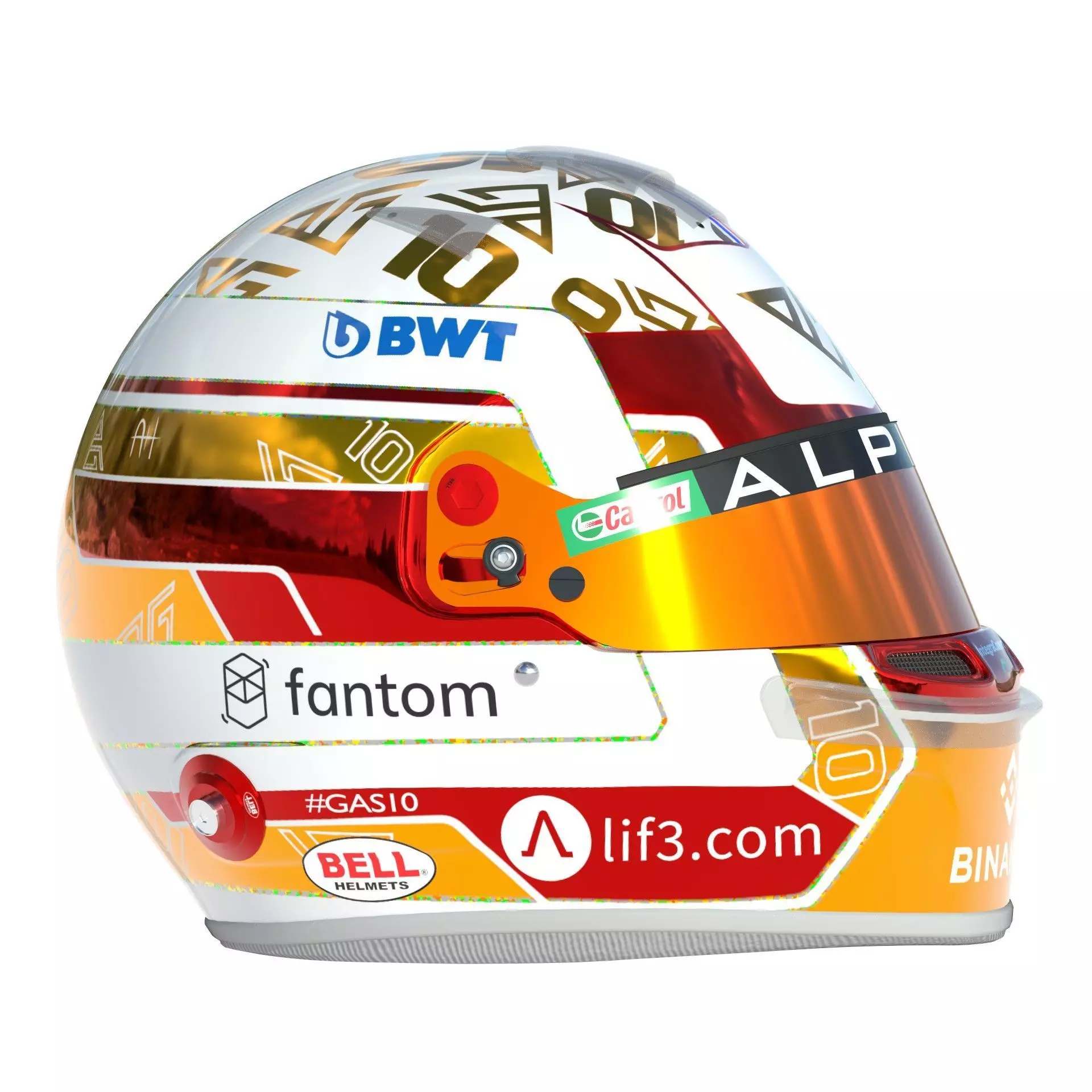 F1 Alpine Helmets 2023 3D model_7