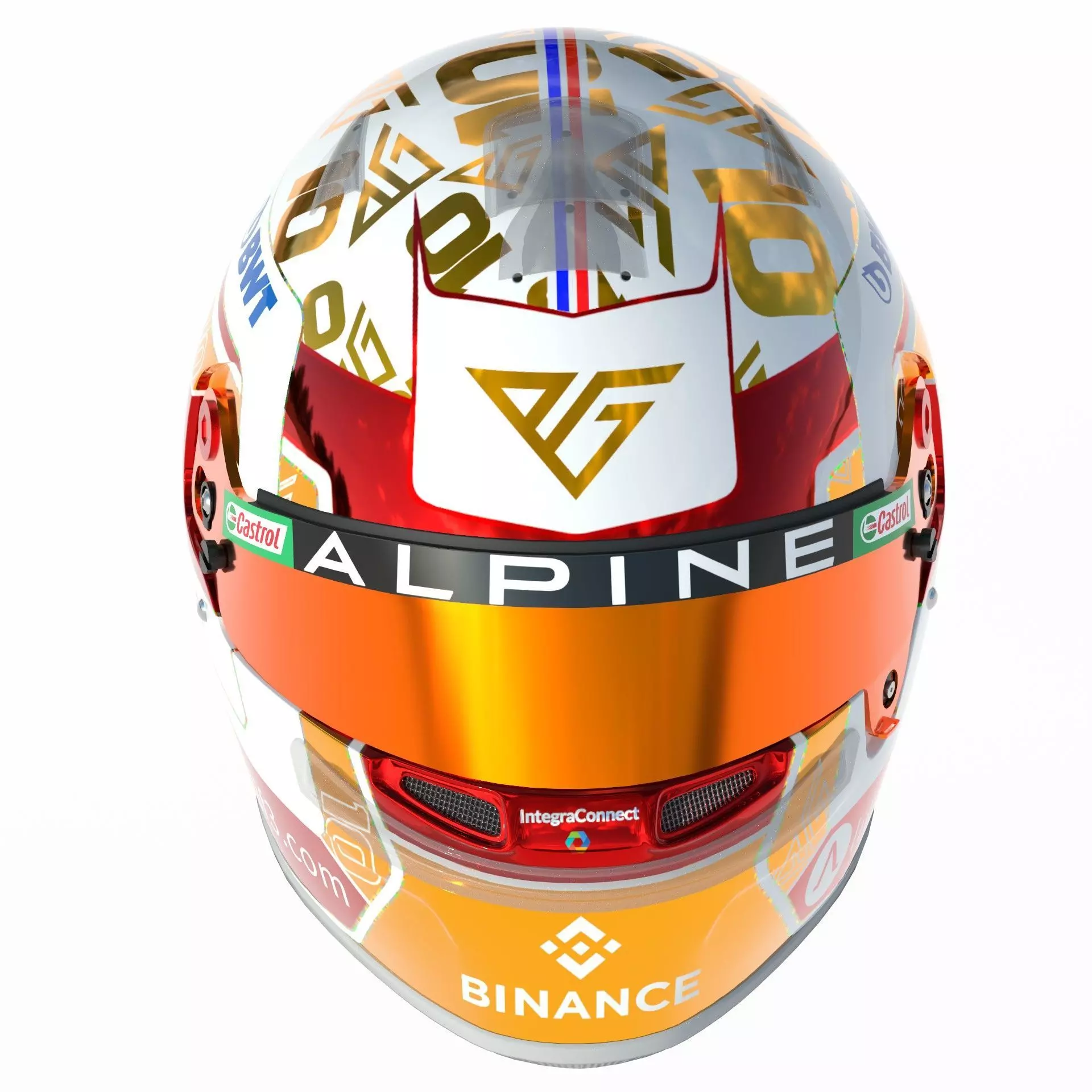 F1 Alpine Helmets 2023 3D model_9