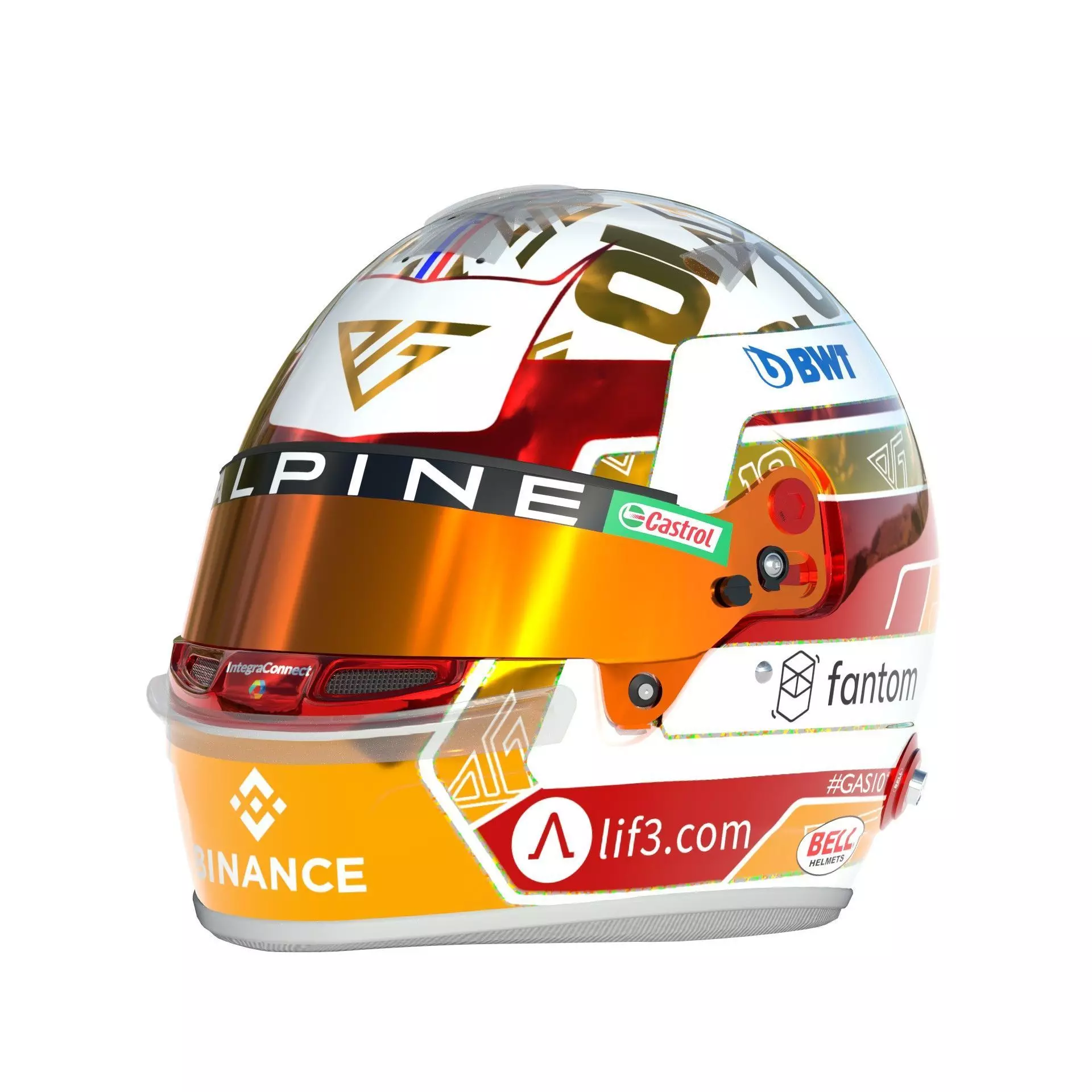 F1 Alpine Helmets 2023 3D model_2