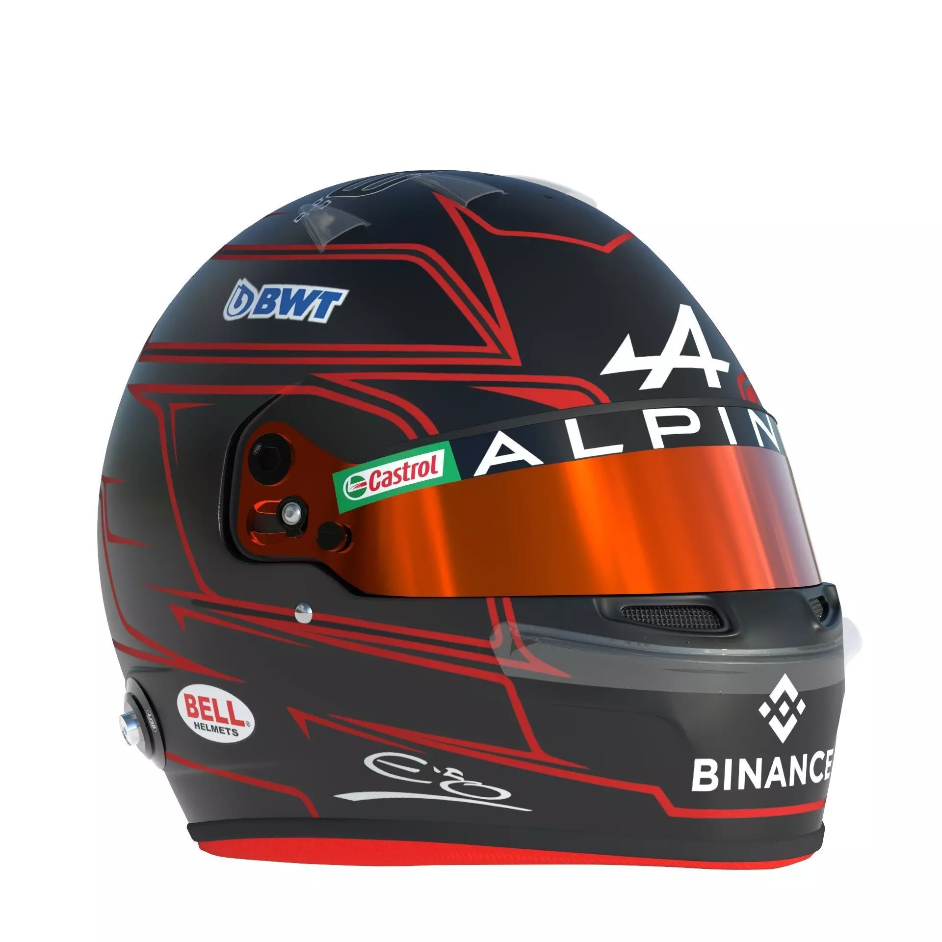 F1 Alpine Helmets 2023 3D model_25