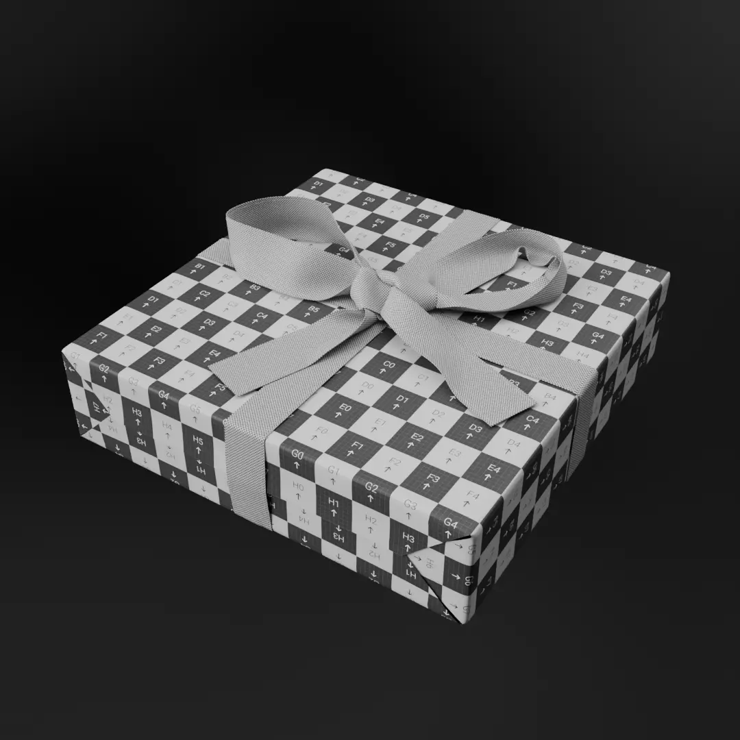 Christmas gift 3D model_1