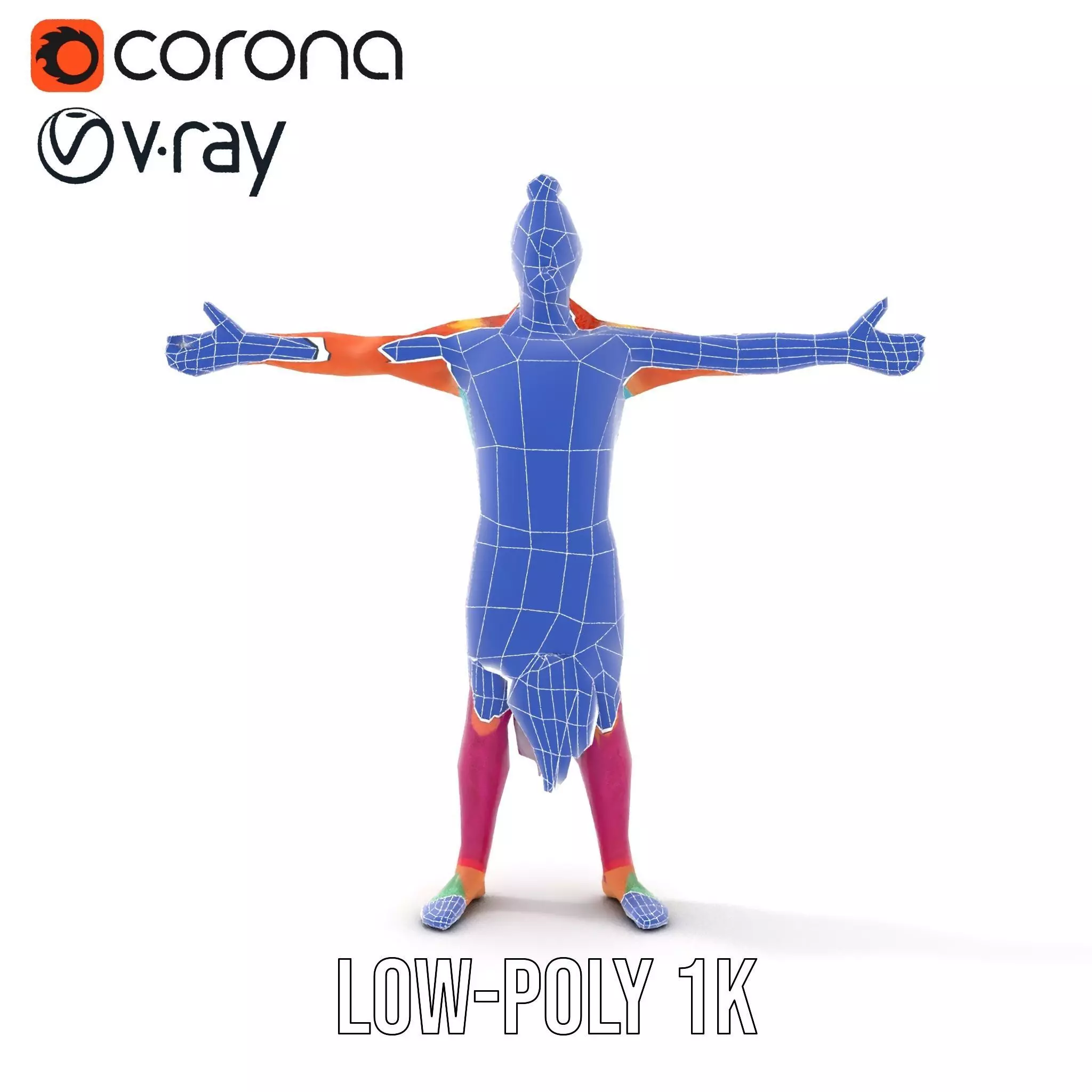 Vibrant Fantasy Character Model Pack Low-poly 3D model_28